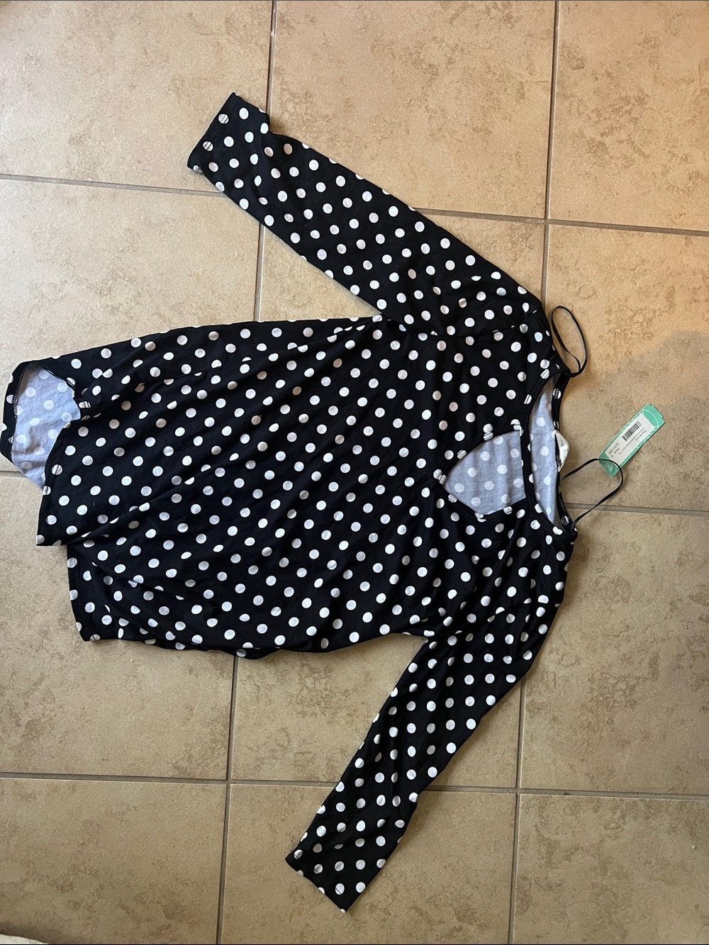 nine britton Black and White Polka Dot Sleeveless Dress